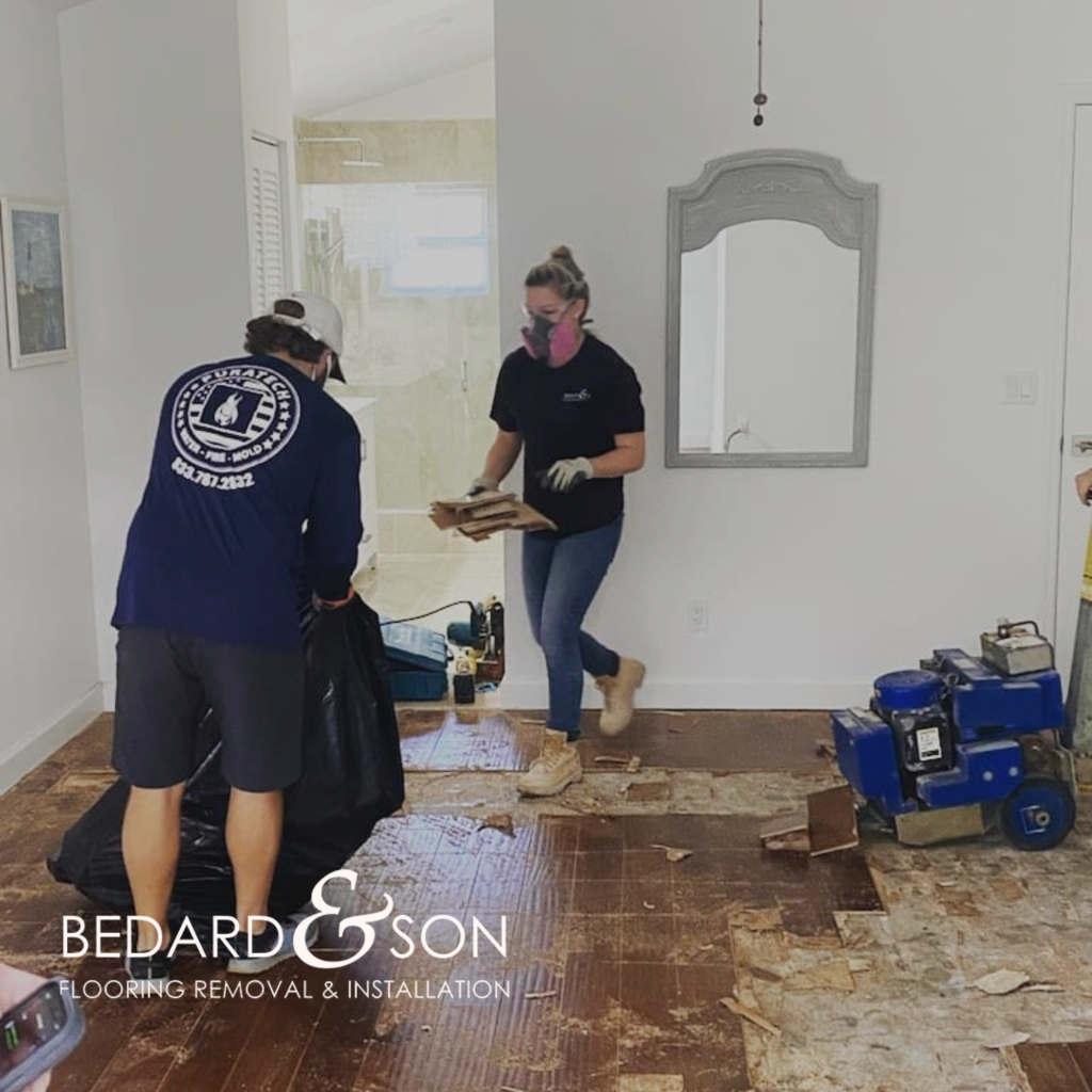 people providing flooring removal in west palm beach, fl